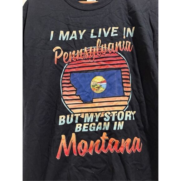 From Montana to Pennsylvania T-shirt size Medium - Picture 2 of 2